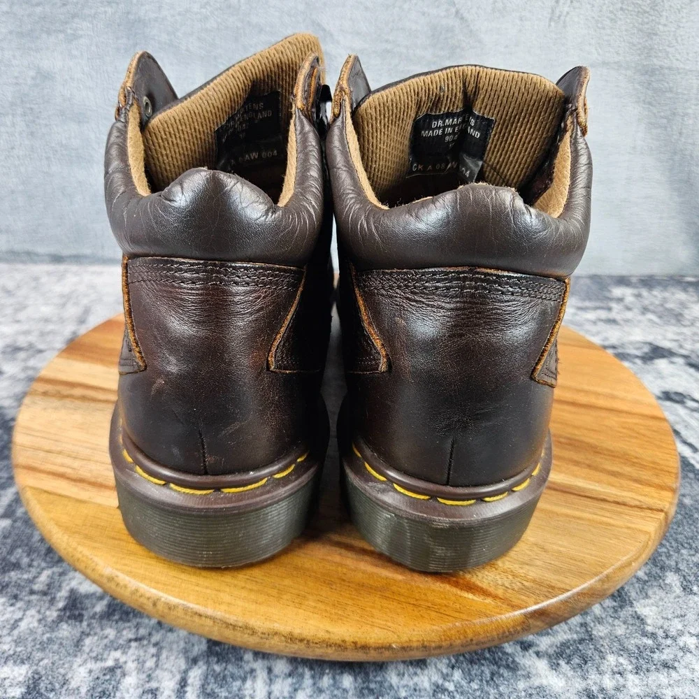 Vintage Dr. Martens 9042 Lace Up Leather Hiking Boots Men 10 Made In England 90s